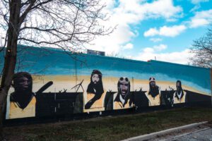 Black Skies
(Tuskegee Airmen) mural